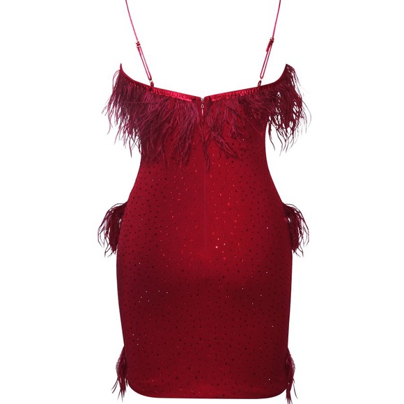 All Eyes On Me Red Mini Dress - Picture 6 of 6